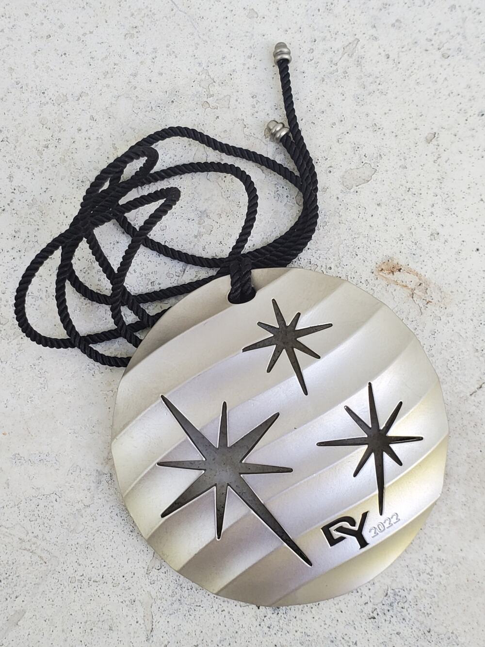 David Yurman Silver Tone Christmas 2022 North Star Collectible Ornament